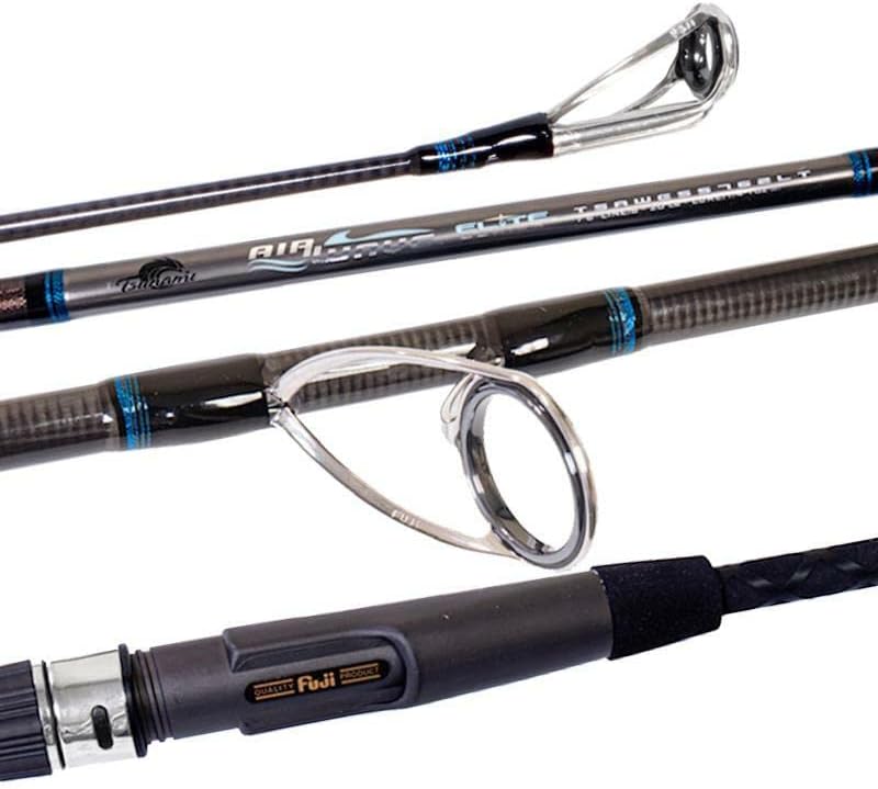 Tsunami Airwave Elite Light Saltwater Striper Surf Spinning Rods 2pc