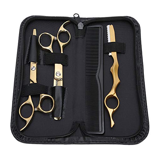 Kit de tesoura de corte de cabelo, conjunto de tesoura de corte de cabelo profissional tesoura de de