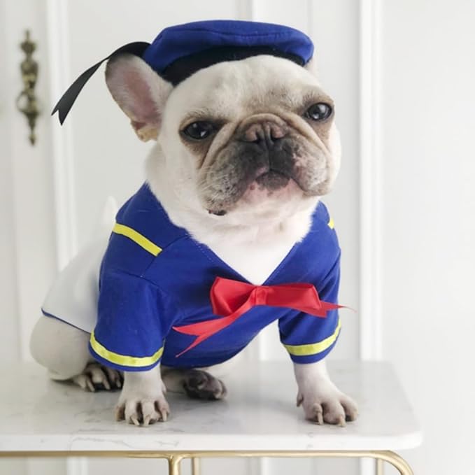 Disfraz de pato azul marino para perros talla XL miniatura 6