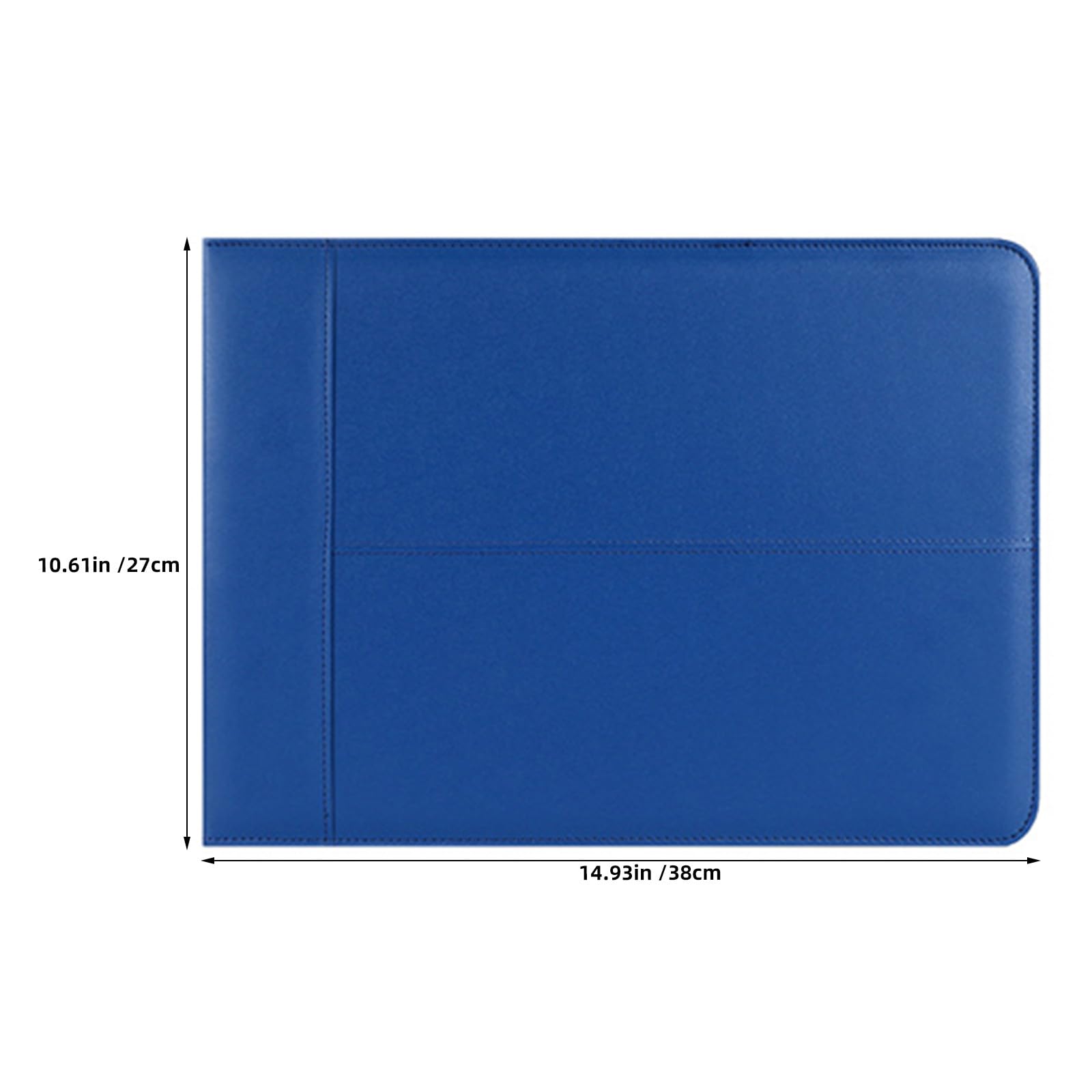 Artibetter Raccoglitore per assegni aziendali formato A4 con cerniera - Raccoglitore a 7 anelli per assegni aziendali (23 x 33 cm) - Portafoglio in similpelle con custodia e organizer per documenti