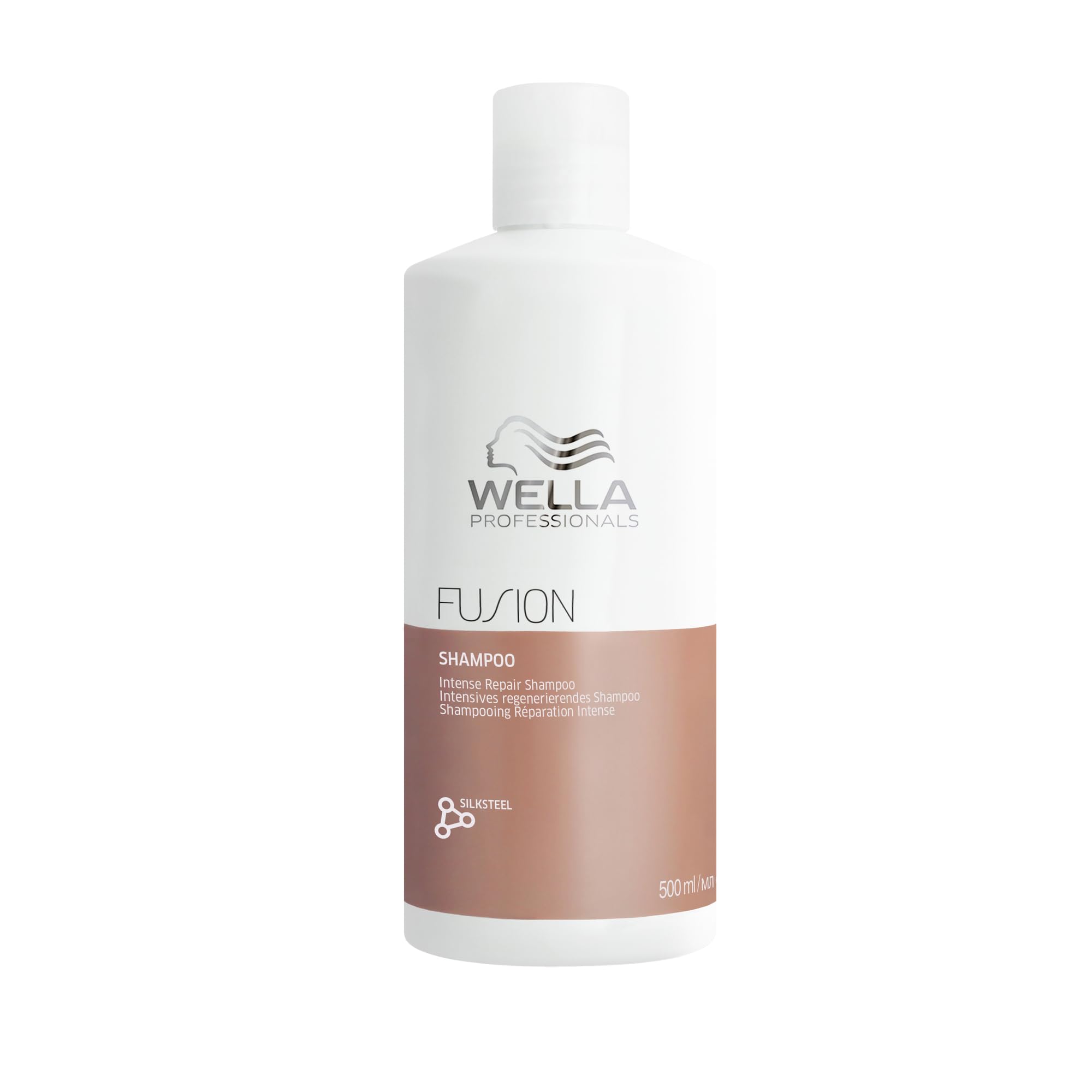 Wella Professionals Fusion Intense Repair Shampoo – Tiefenreinigungsshampoo – Haarpflege für kaputtes Haar – Haarshampoo für bessere Kämmbarkeit – 500ml