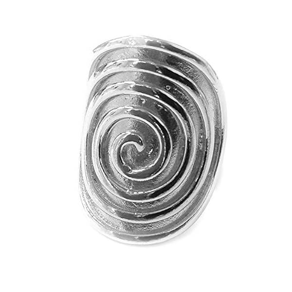 Griekse Spira Eternity Patroon Ring In Rhodium verguld Sterling Zilver
