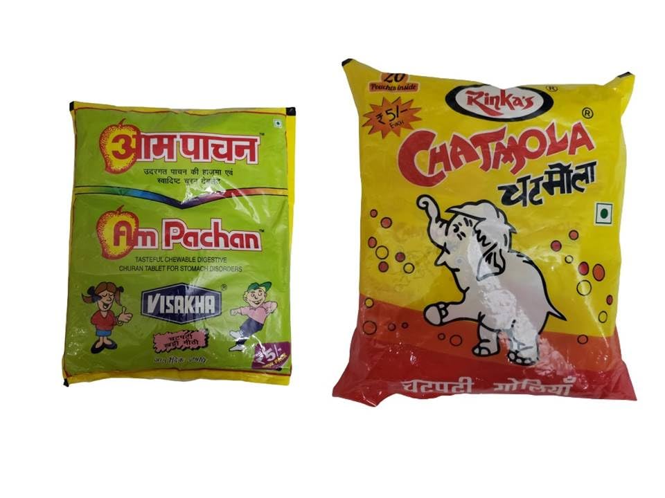 Chatmola & Aam Pachan0 Candy- Combo Pack, (50 sachet) - Tasty Healthy for Digestion - Best for Kids, Men, Women - 90s Candy - Helps with gas and indigestion (B0CKLW2FRF) Amazon Price History, Amazon Price Tracker