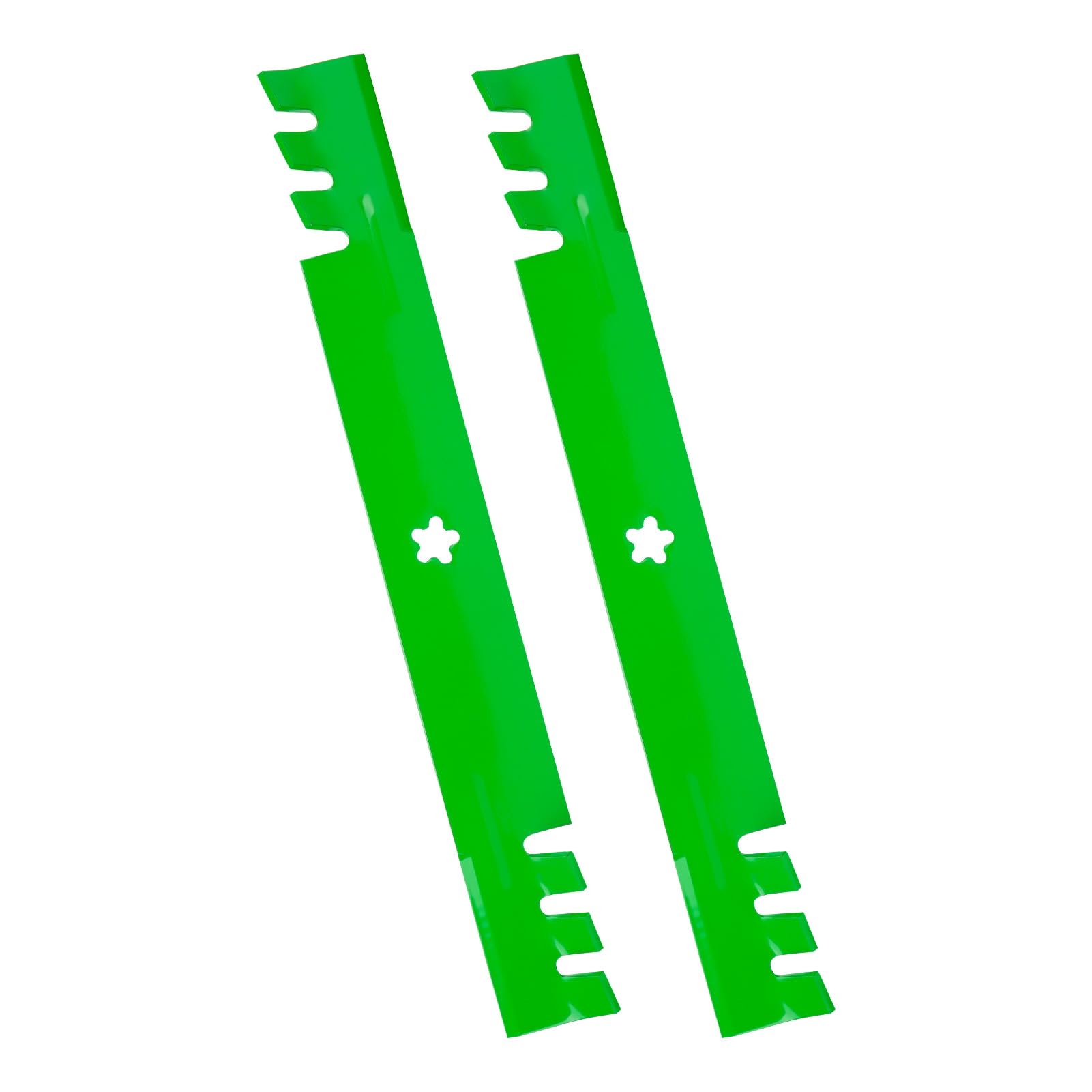 Cuchillas dentadas para cortacésped para 532138971 138498 134149 para Husqvarna 106.7 cm Deck 2042LS LT16542 LT152 Poulan PB20H42YT PO17542LT, 2 unidades