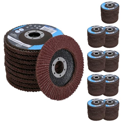 10 x Flap Discs 40 Grit Angle Grinder 4.5