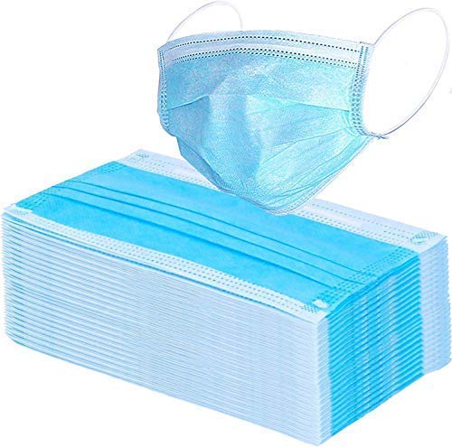 GIRIRAJ MART 3 Ply Disposable Face Mask Protective layer (Pack of 200) For Men And Women|Use and Throw Face Masks with Nose Clip-picture-24