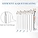 AB Wall-mounted Radiator Heater with 10 Panels, Light Weight Aluminum Hot Water Radiator for Kitchen, Bedroom and Greenhouse