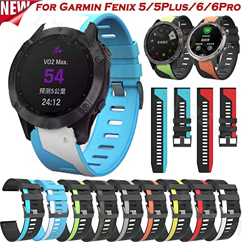 Bracelet 22 mm montre Garmin Fenix 5 6 anti-irritation à fixation rapide