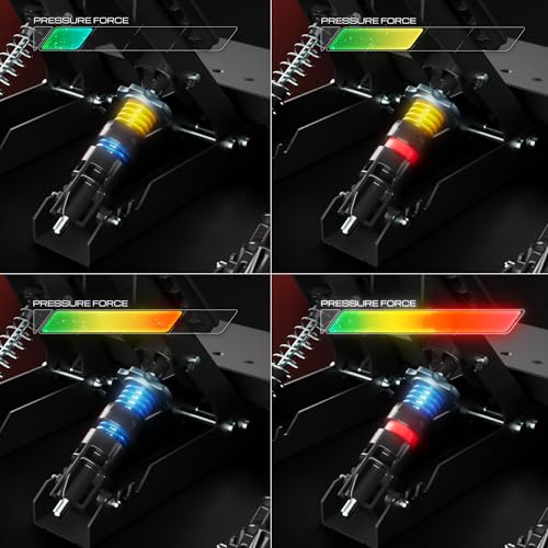Raceline Pedals III LC - Pedaliera a 3 Pedali per Simulazioni di Guida Dotata di Pedale del Freno con Sensore Load Cell (100 kg) - per PS5, PS4, Xbox Series, Xbox One, PC - Controller - Immagine 2