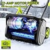 Electric Snow Shovel, 12-Amp Snow Blower 17" Wide & 6" Deep Clearing, Throws Snow 20 FT, Corded Snow Shovel Removal Tool with Adjustable Chute for Driveways, Sidewalks, Patios, Winter Storm Removal