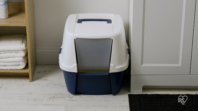 Amazon.com: IRIS USA Cat Litter Box Large with Front Door Flap