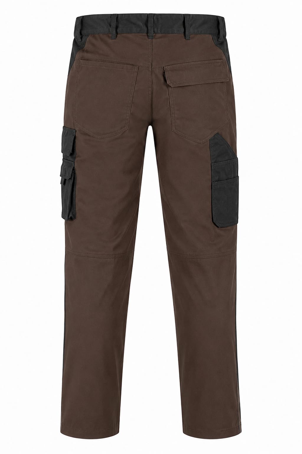 Generisch e.s.Active Bundhose Herren – Robuste Arbeitshose mit Flexbelt & Kniepolstertaschen braun/schwarz