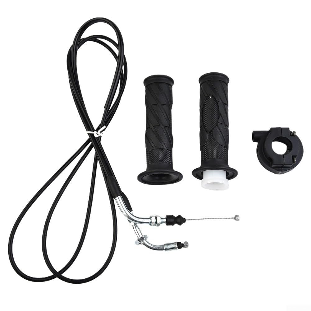 Set di 2 manopole per manubrio acceleratore con cavo per scooter GY6 125 150CC e per moto ATV