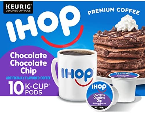 IHOP Chocolate Chocolate Chip Flavored Keurig K-Cup Coffee Pods, 10 ct Box