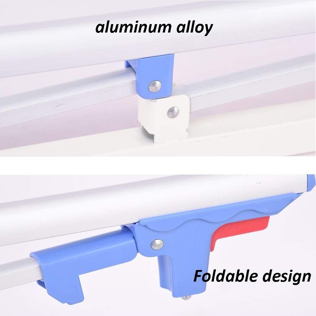 Barandilla de Cama Plegable para Ancianos y Adultos Mayores, niños, protección de Seguridad, Barra Protectora para Hospital, Color Blanco (Longitud: 94 CM)