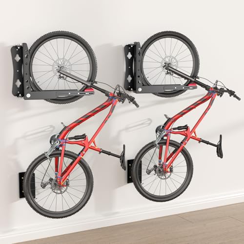 Swivel Bike Wall Mount, No Heavy Lifting Bike Wall Mount,