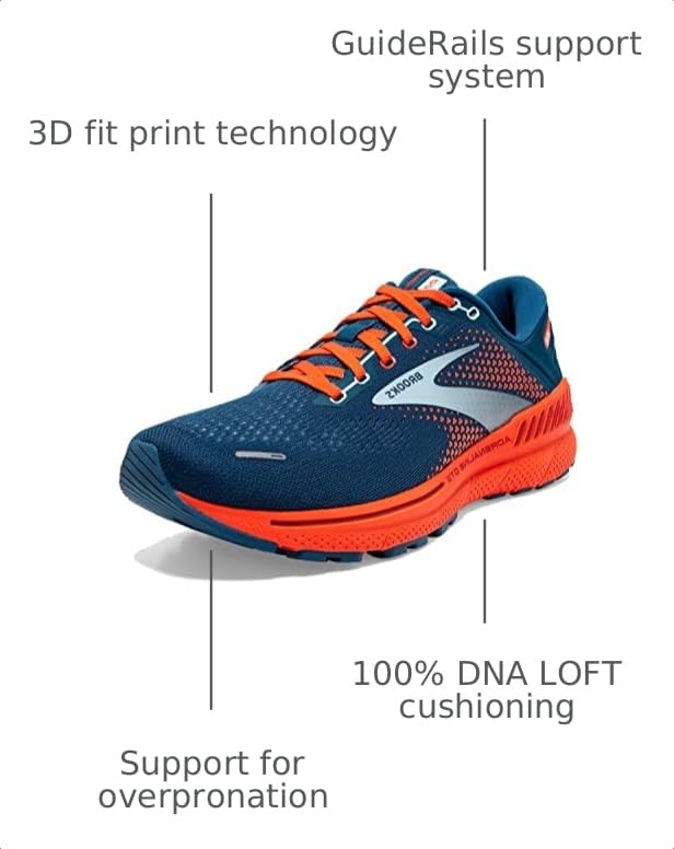 Image of Brooks Men's Adrenaline GTS 22 Supportive Running Shoe