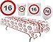 Produktbild Karneval-Klamotten Party Set XL 45 Teile Geburtstag 16 Jahre Verkehrsschild