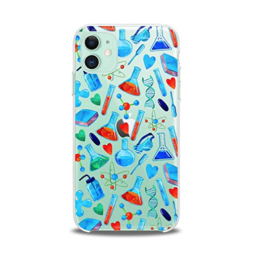 Lex Altern Case Compatible With Iphone 14 13 Pro Max 12 Mini 11 Xs Xr 8 X 7+ 6 Se 5 Slim Fit Clear Science Design Girl Smooth Print Art Pattern Medical Soft Lightweight Cover Doctor Heart Medicine #TOP7