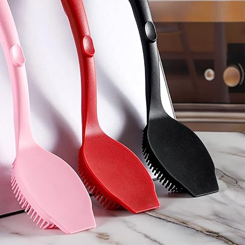 Miniatura 5 de Cepillo de silicona para fregadores de platos Cepillo para lavar platos, limpiador de platos para platos, ollas, sartenes, tazón, fruta, verduras,