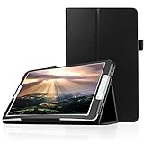 FanTEK Case for Samsung Galaxy Tab E 9.6/Nook SM-T560 T561 T565 T567V (Verizon 4G LTE Version) 9.6-Inch Tablet - PU Leather Multi-Angle Stand Magnetic Cover Case (Black)