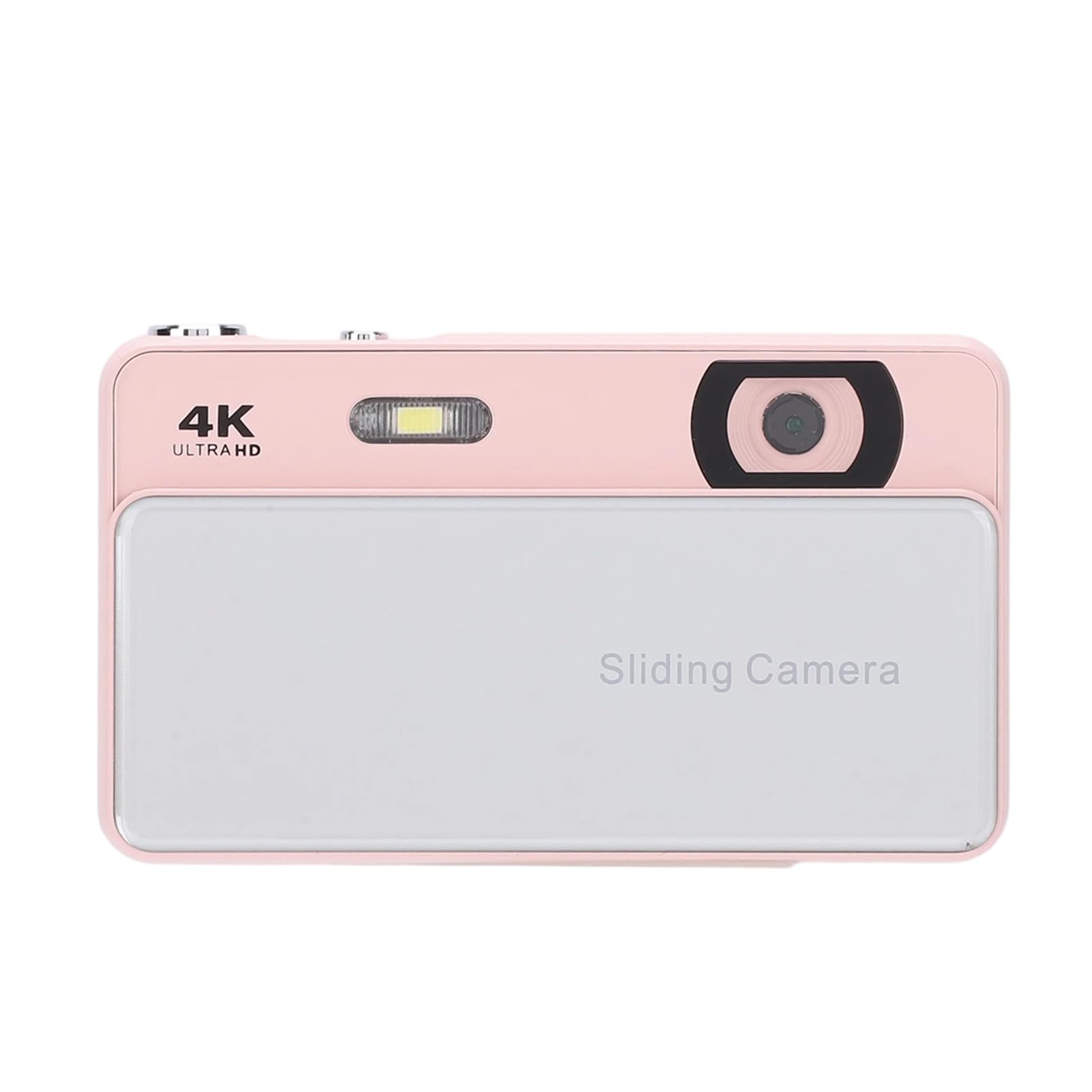 Fotocamera Digitale 4K, Fotocamera Scorrevole retrò con Messa a Fuoco Automatica HD da 64 MP (Pink) | Schermo da 2,8 Pollici, Zoom Digitale 16X, Batteria da 700 MAh, per Adolescenti Adulti Principianti