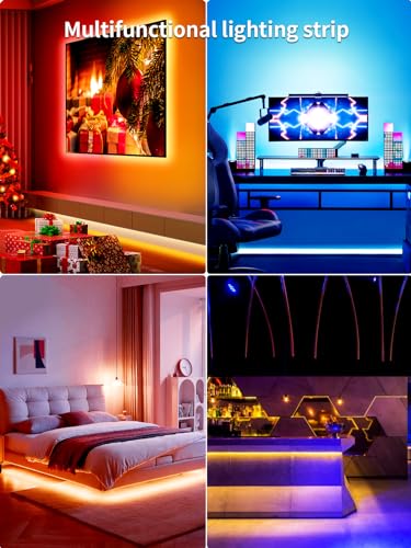 Tira de luces LED para TV Tyute 16.4ft con control remoto miniatura 6