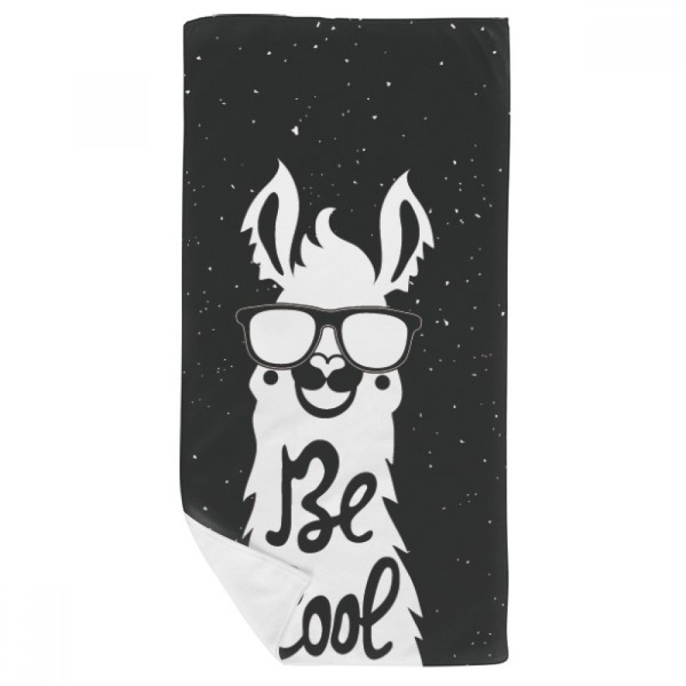 Serviette de bain Alpaga Blanc douce 35x70cm pour peaux sensibles et délicates