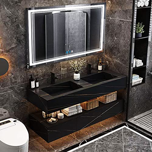 Dididada 48X32 Inch Bathroom Led Mirror Wall Lighted Mirror For Bathroom Wall Mounted Large 48 Inch Bathroom Vanity Mirror With Lights 3Color Dimmable Anti Fog 48 Bathroom Makeup Smart Light Up Mirror #TOP1
