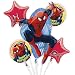 Spiderman Happy Birthday Balloon Bouquet Set