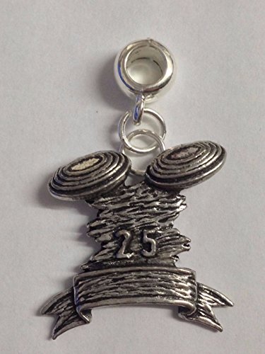Charm en argile C4 pour bracelet à breloques souvenir unique du Derbyshire