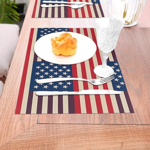 Sets de table lavables PVC tissé résistant chaleur cuisine 45x30