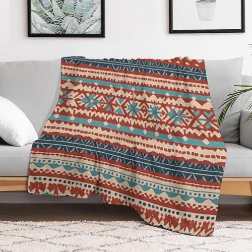 Couverture flanelle jacquard de qualité supérieure style bohème - 7