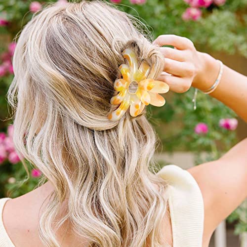 Gqlv Big Hair Claw Clips-3Pcs Cute Hair Clips For Women/Girls,Medium Hair Claw Clips For Thin Hair,Strong Hold Hair Claws Clips For Hair,Nonslip Hair Claw Clips For Thick Hair,Hair Styling Accessories For Women/Girls,Birthday Gifts For Women (B-3Pcs Multicolored) #TOP3