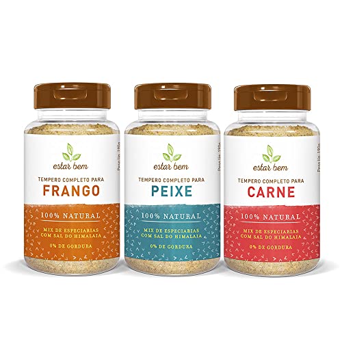 Kit Completo temperos para Proteínas 3 unidades de 190g, Estar Bem