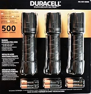 Duracell Durabeam Ultra LED Flashlight 500 Lumens, 3 Count
