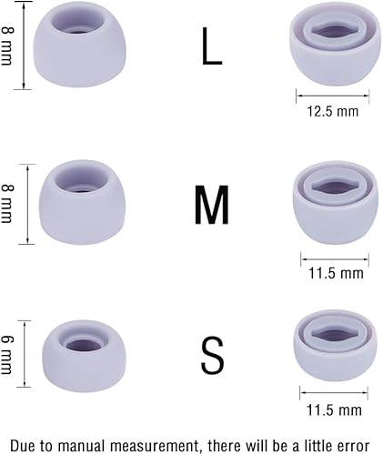 Miniatura 3 de Cubierta de silicona para auriculares, puntas de repuesto para auriculares Galaxy Buds Pro para auriculares Samsung Galaxy Buds Pro Fit in Case Ear