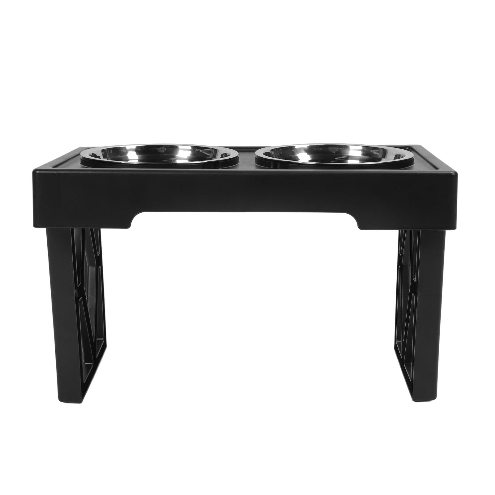 Ciotole Rialzate Regolabili per Cani e Gatti con Supporto in Acciaio Inox Altezza Variabile, Doppia Ciotola, Design Moderno per Pasti Comodi e Ordinati