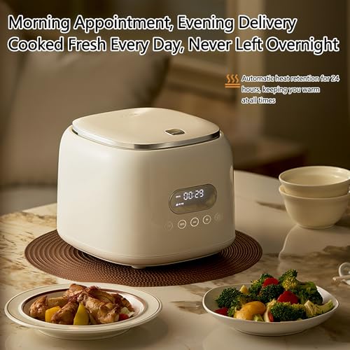 Cuociriso con pentola antiaderente, mantiene caldo 24 ore, timer di ritardo per riso integrale e porridge