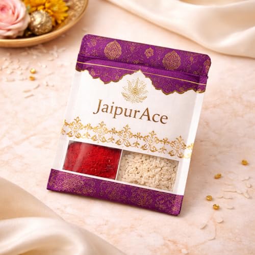 Image of Jaipur Ace Designer Kundan Rakhi with Lumba for Bhaiya Bhabhi | Premium Raksha Bandhan Thread for Brother & Sister-in-Law | Fancy Stone Work Bracelet with Tassel | Traditional Festival Gift (SET OF 3)