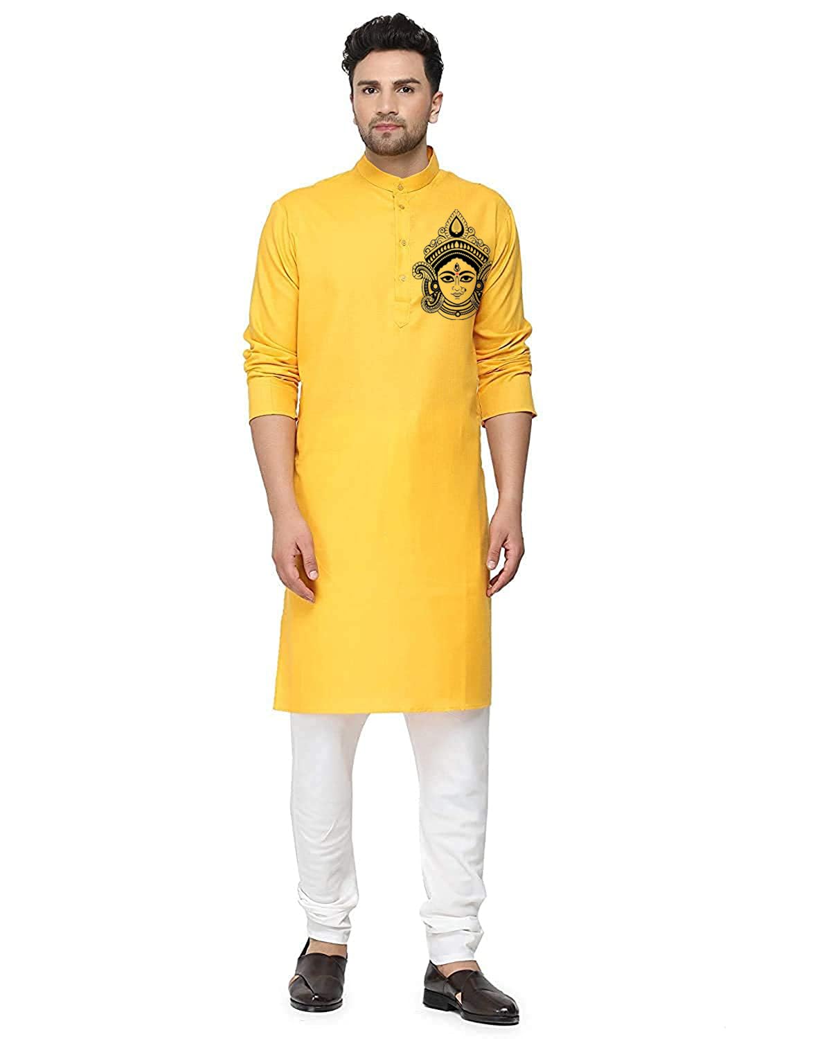 ashtang Cotton Blend Digital Print Kurta Pyjama Set || Durga Pooja Special-picture-20