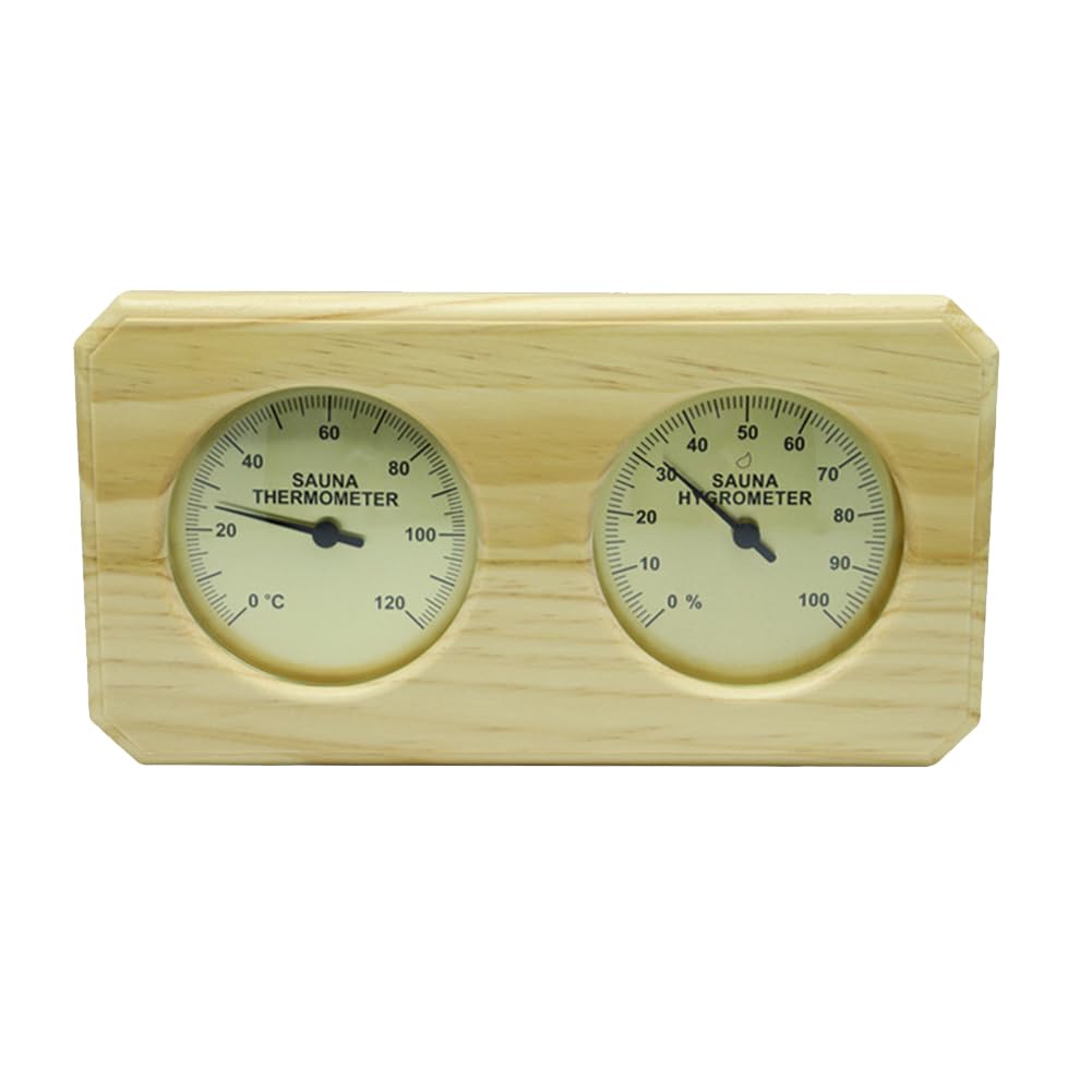 Osmond Sauna Thermometer Fahrenheit Hygrometer Gauge 2In1 Indoor Home Sauna Thermostat,for Traditional Sauna, or Outside