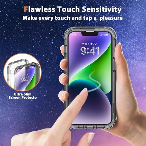 Coque de protection iPhone 15 Plus robuste et antichoc transparente