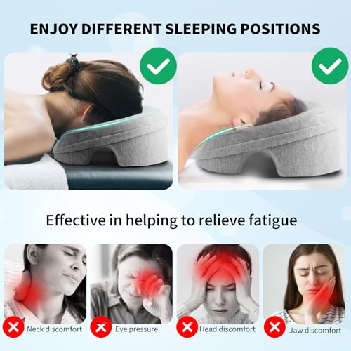 image for VVB Face Down Pillow for Massage Table, Massage Headrest for Bed, Stom