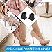 Heel Cap for High Heel, 8 Pairs Heel Cap Protectors for High Heel Shoes, Highs Heel Protectors - Heel Stoppers Heels Repair Caps Covers,Heel Tip Covers for Outdoor Weddings Events (Black)