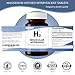H2 Molecular Hydrogen Water Tablets – High-Concentration Hydrogen Tablets for Drinking Water, Supports Cellular Energy, Hydration & Wellbeing – Magnesium-Based Hydrogen Supplement – 90 Tablets