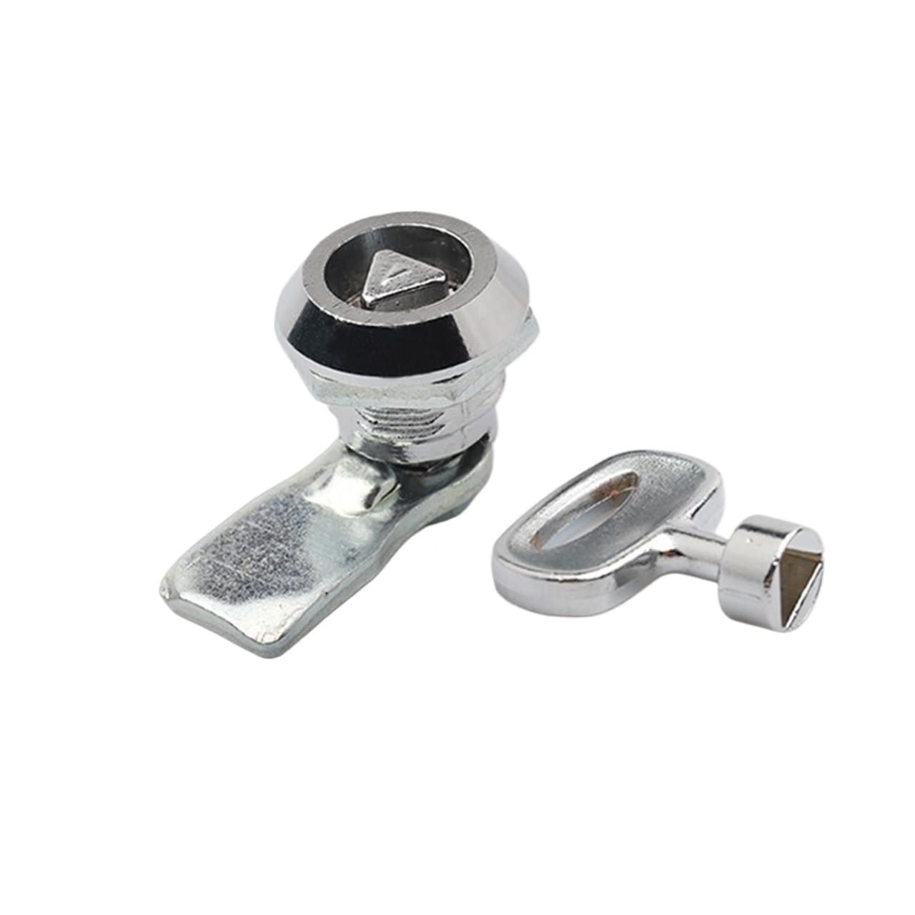 WQGQPXOB MS845 The Smallest Triangular Cylinder Cam Lock Electrial Cinet with Key Distribution Box Door 1Pcs(Without key)