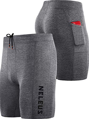 Image of Neleus Men's 3 Pack Running Compression Shorts