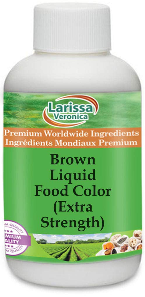Brown Liquid Food Color (Extra Strength) (8 oz, ZIN: 528299) - 3 Pack