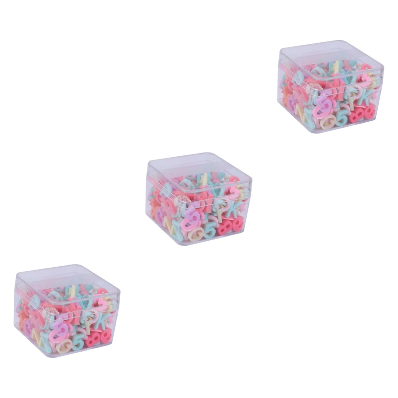 Operitacx 600 Pièces Lettres Acryliques Nombre Chiffres Jouets Accessoires Perles De Lettres Perles De Lettre pour La Fabrication De Bijoux Lettre Perles en Vrac Charme De Perles De Chiffres